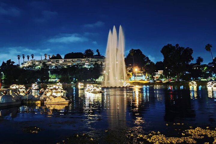 Swan Boat Night Ride at Echo Park Lake - Photo 1 of 7